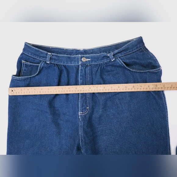 Gitano Vintage 80s Womens High Waisted Denim Jeans Size 38 Short Dark Wash - Picture 4 of 15